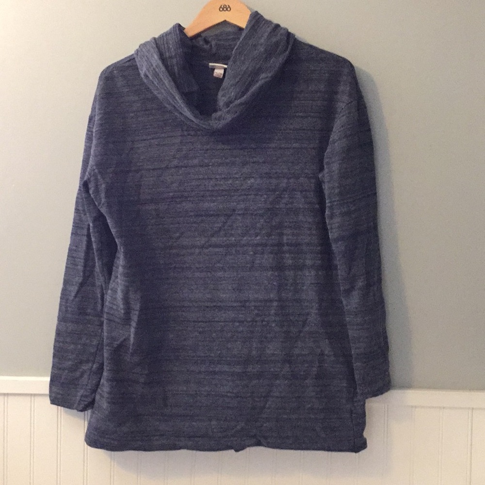 Cowl neck sweat shirt
